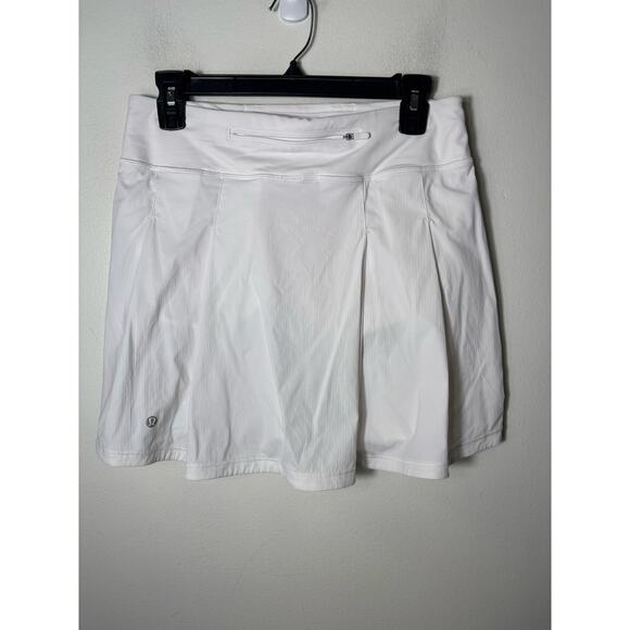 Lululemon Crisp White Athletic Skirt Sz 6 - Picture 2 of 2